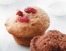 Gluten Free Cranberry Flax Muffins